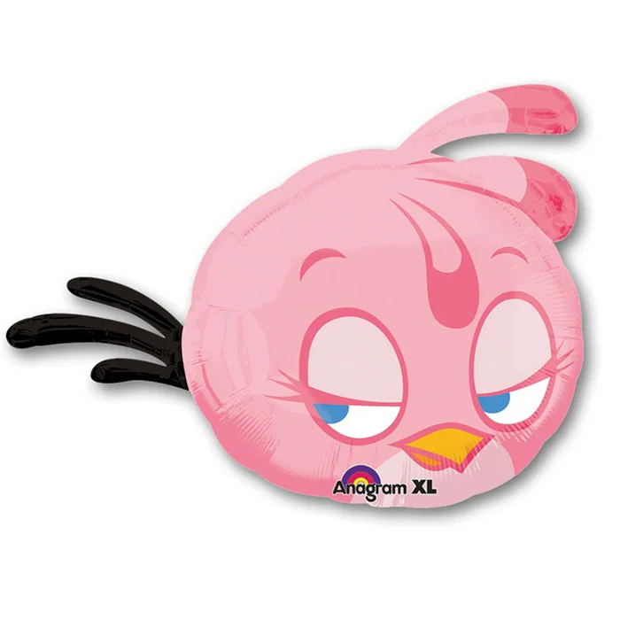 Шар (25”/63 см) ФИГУРА Angry Birds Розовая