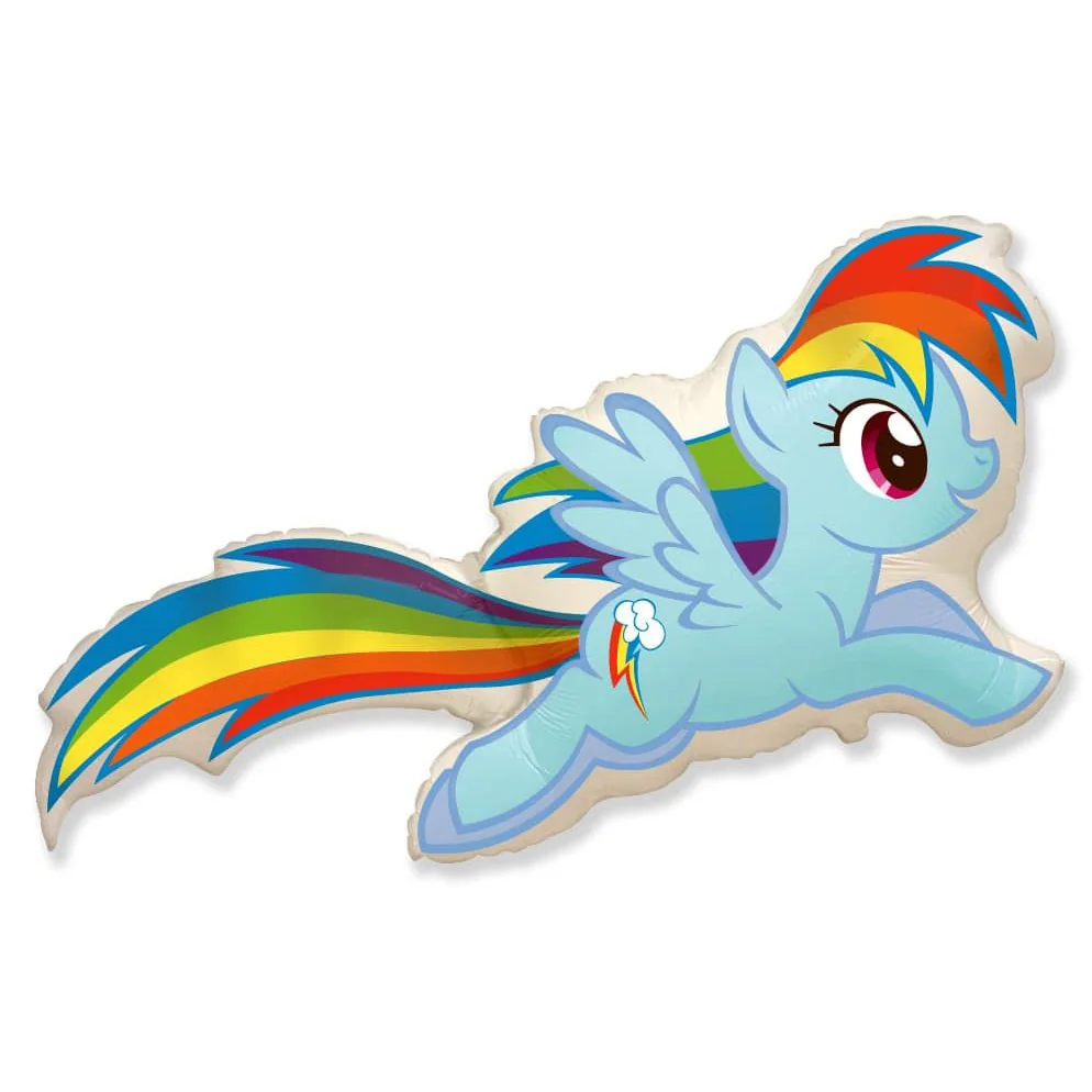 Шар ( 43″/109 см) Фигура, My Little Pony, Лошадка Радуга