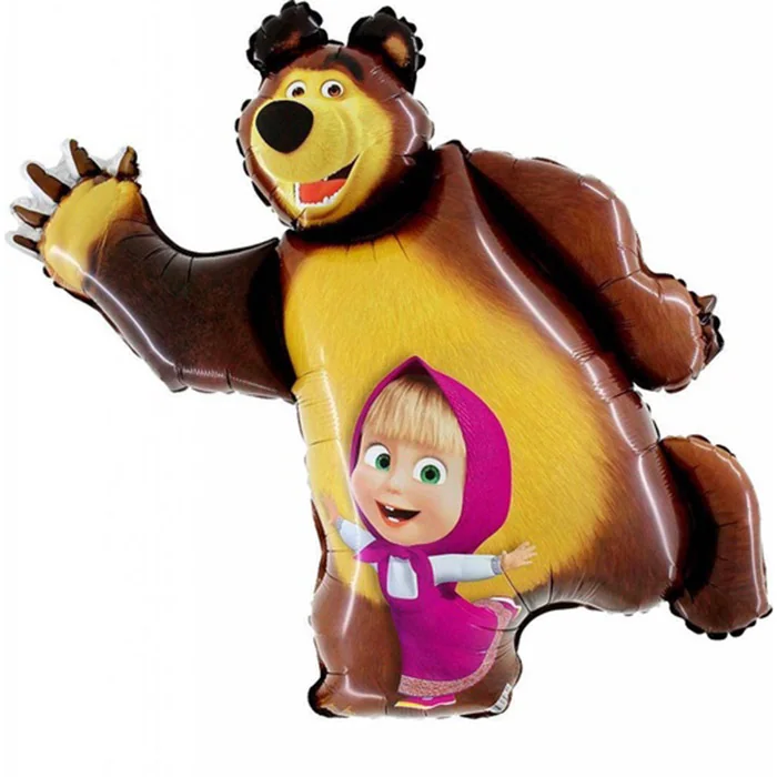 Шар (35″/89 см) Фигура,  Маша и Медведь