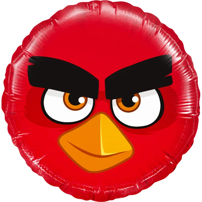 Шар (18”/46 см) Круг, Angry Birds, Красный