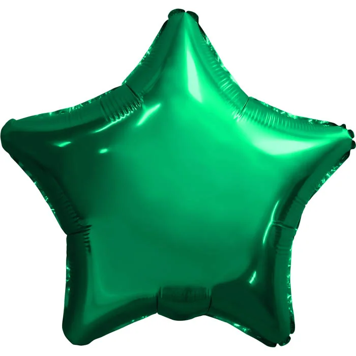 Шар (19”/48 см) Звезда, Зеленый