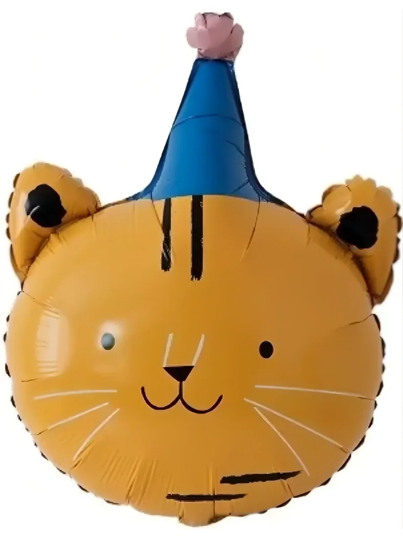 Шар (29”/74 см) Фигура, Тигренок в колпачке