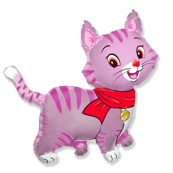 Шар (32”/81 см) Фигура, Любимый котенок, Фуше