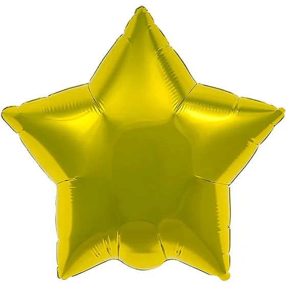Шар (32”/81 см) Звезда, Золото
