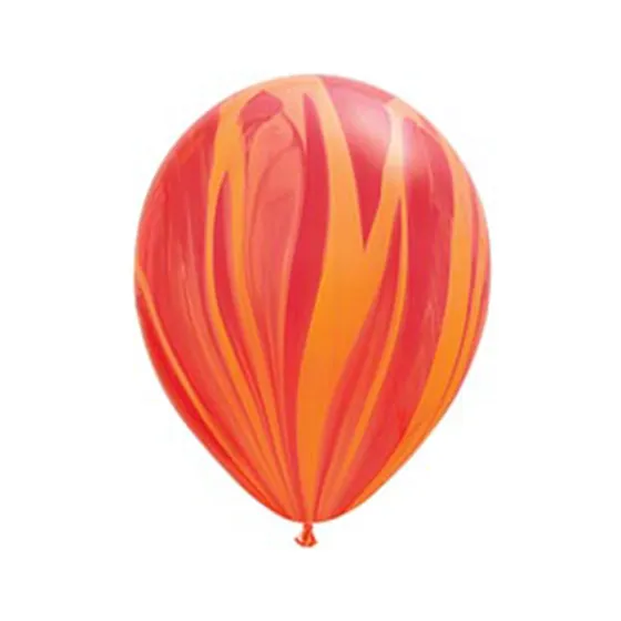 ШАР (11″/28 см) Супер Агат Red Orange