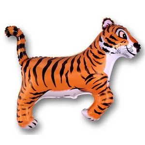 Шар (36”/91 см) Фигура, Тигр, черный