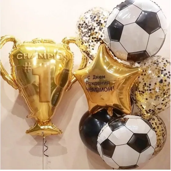 Композиция (6202) Кубок чемпиона и фонтан с мячом