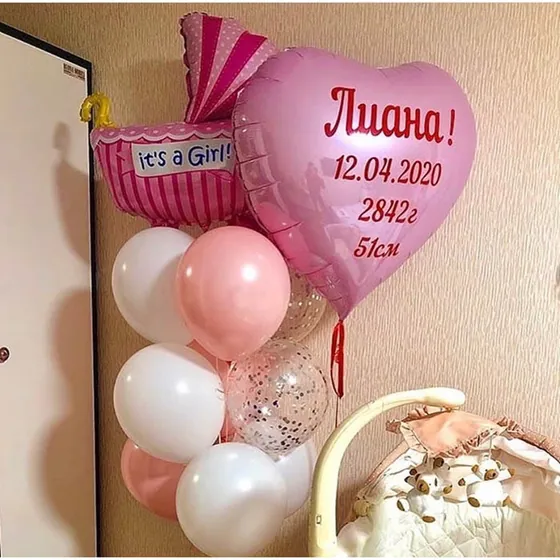 Композиция (8125) На выписку девочки (в сборе)