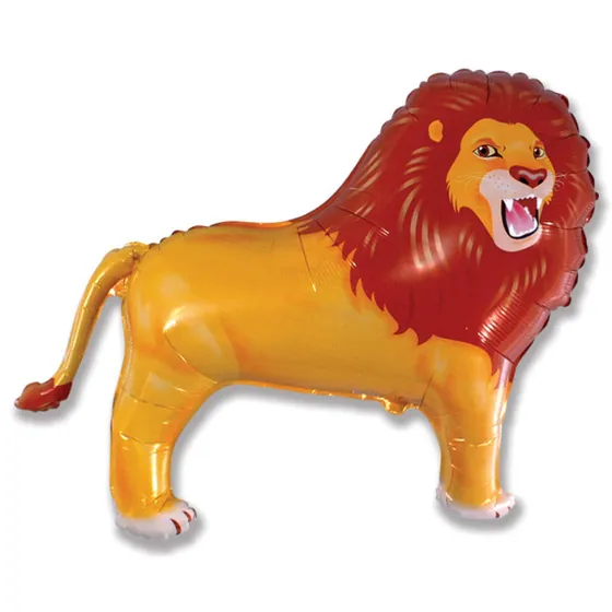 Шар (33”/84 см) Фигура, Лев, Коричневый